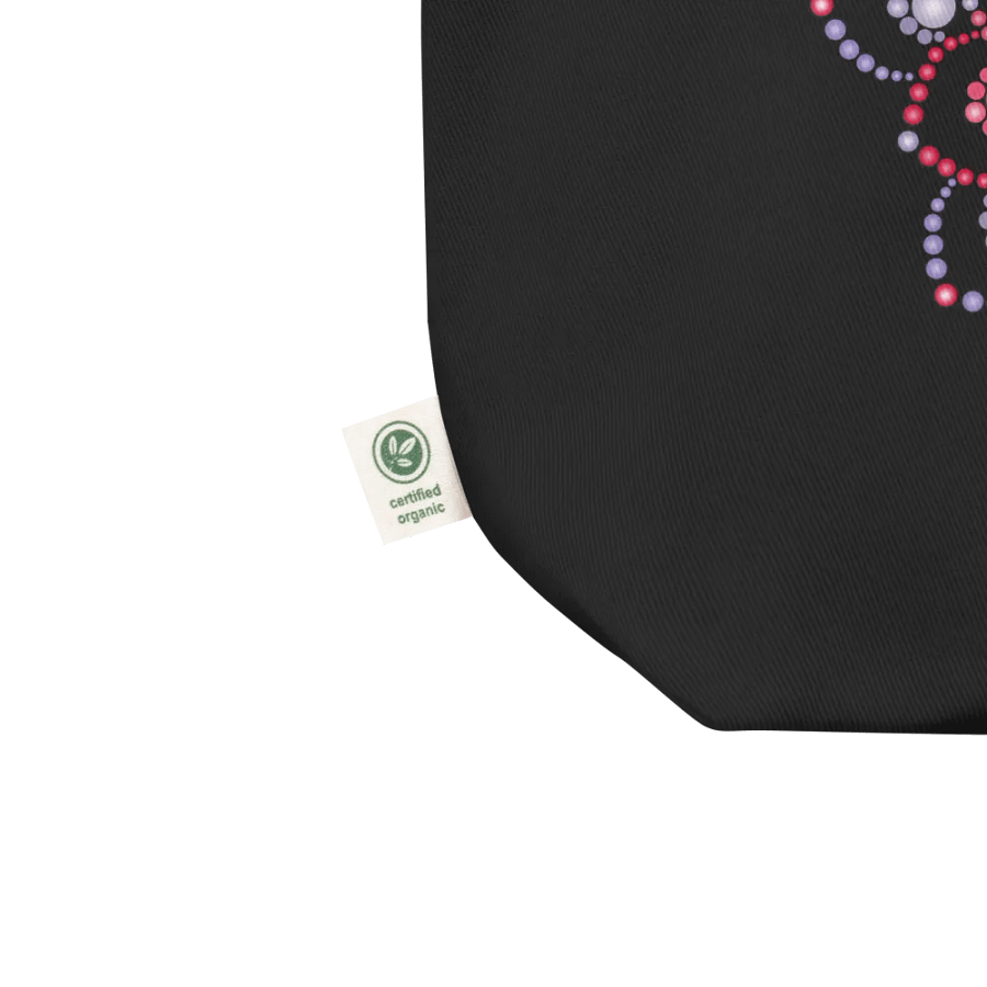 Purple and Pink Dot Mandala Eco-Friendly Organic Tote Bag product image (5)