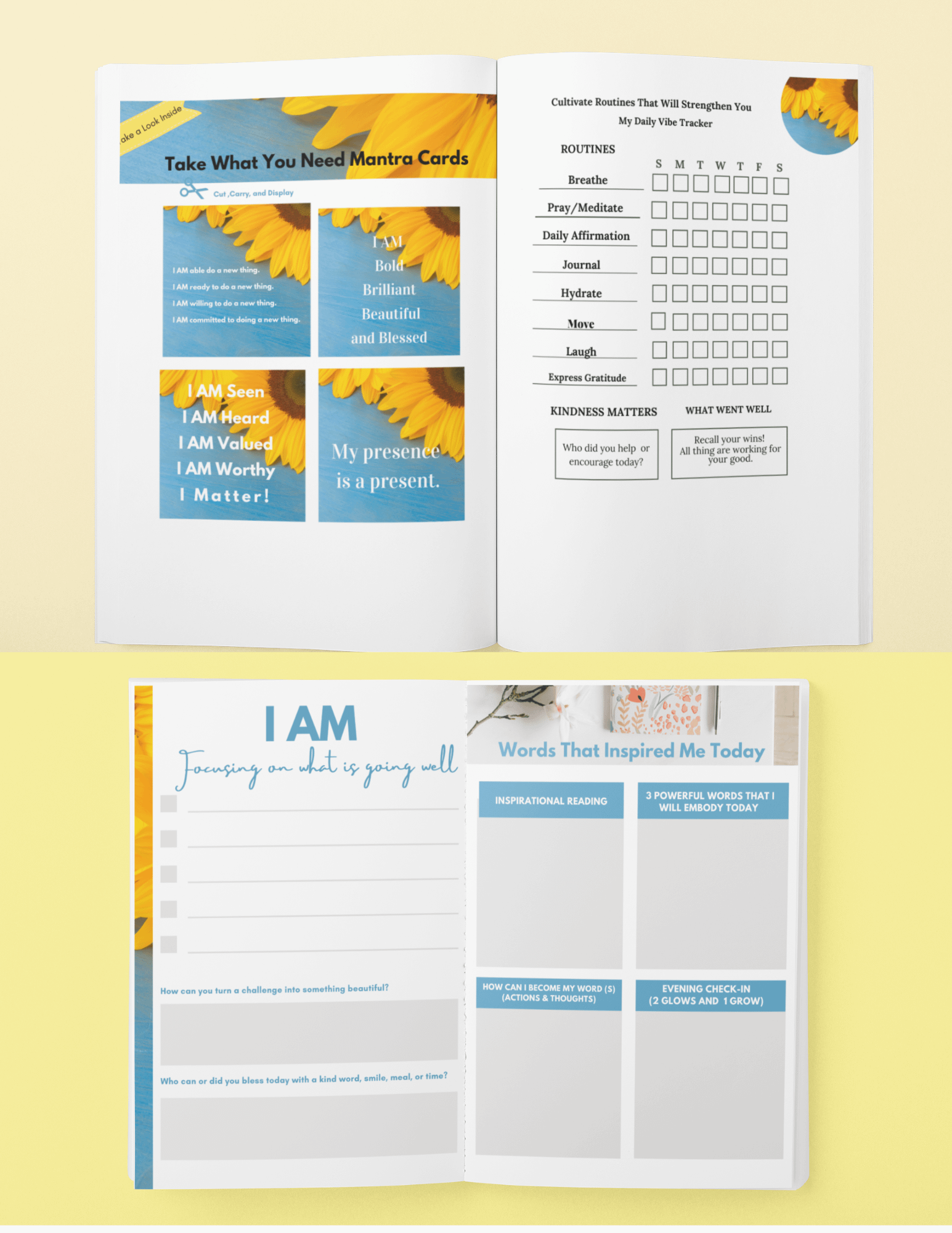 Bless Her Bundle-10 Sunny Thoughts Interactive Self-Care Guides product image (6)