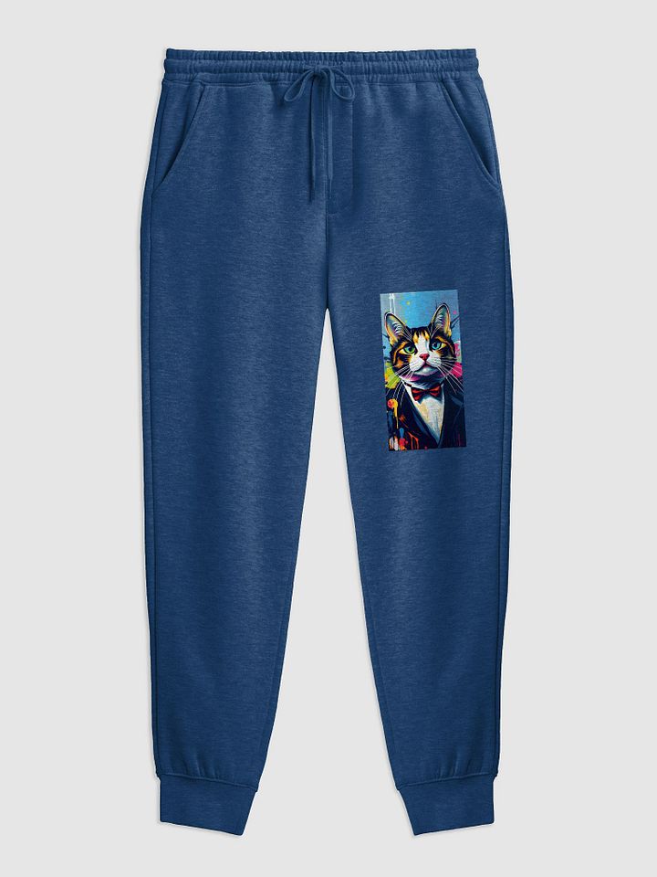 Colorful Cat Illustration Fleece Joggers product image (1)