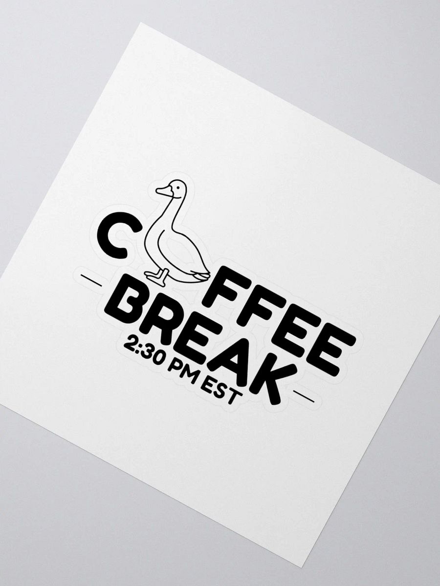 Coffee Break Sticker with Some Sticky Residue product image (3)