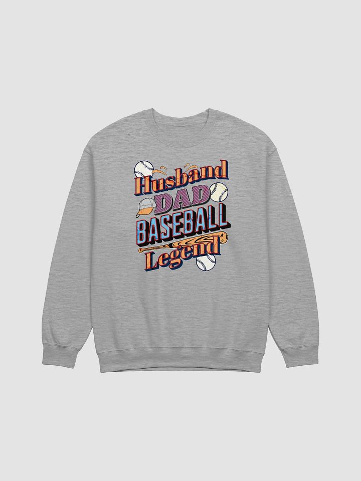 Husband Dad Baseball Legend Crewneck product image (15)