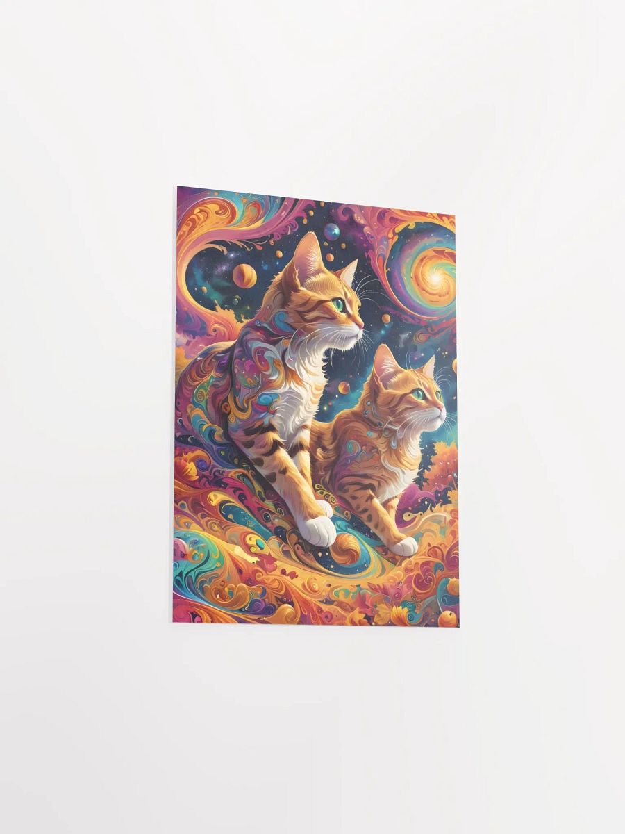 Space Cats Swirl Adventure Poster product image (8)