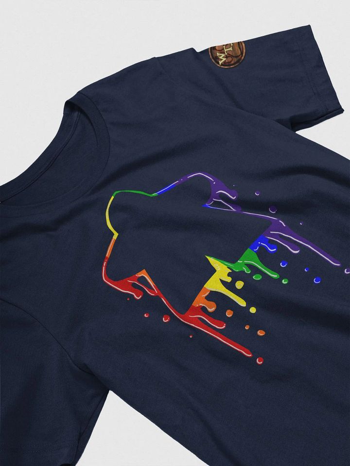 Drippy Rainbow Meeple T-Shirt product image (1)