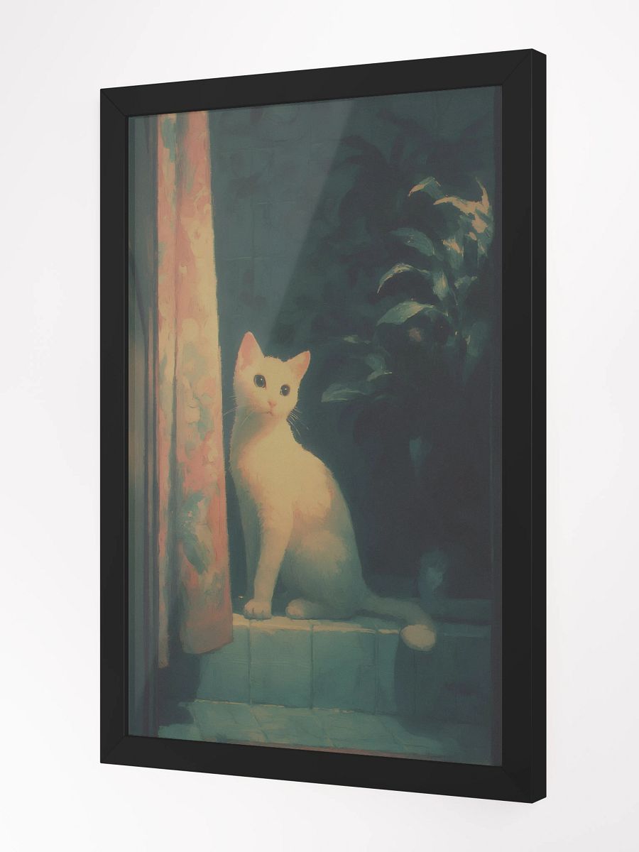 Serene Cat Framed Matte Poster product image (2)
