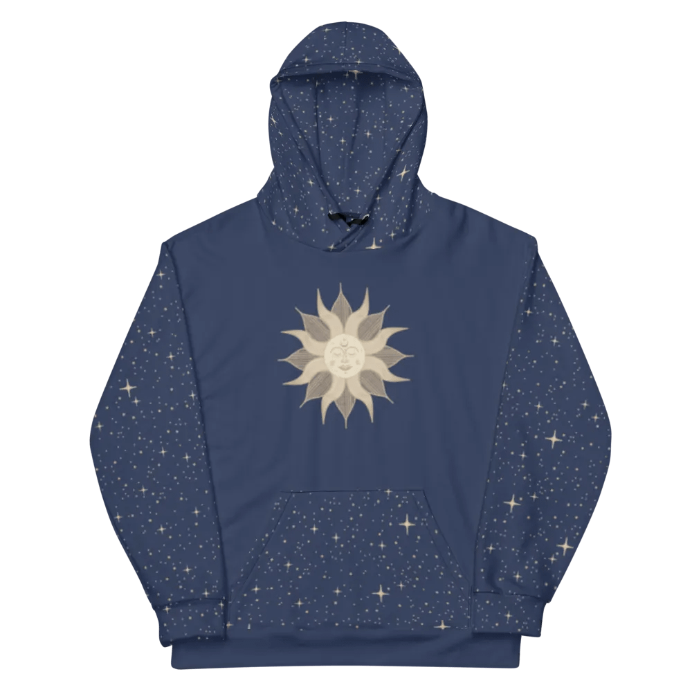 Mystic Sun Starry Night Sky Hoodie product image (3)
