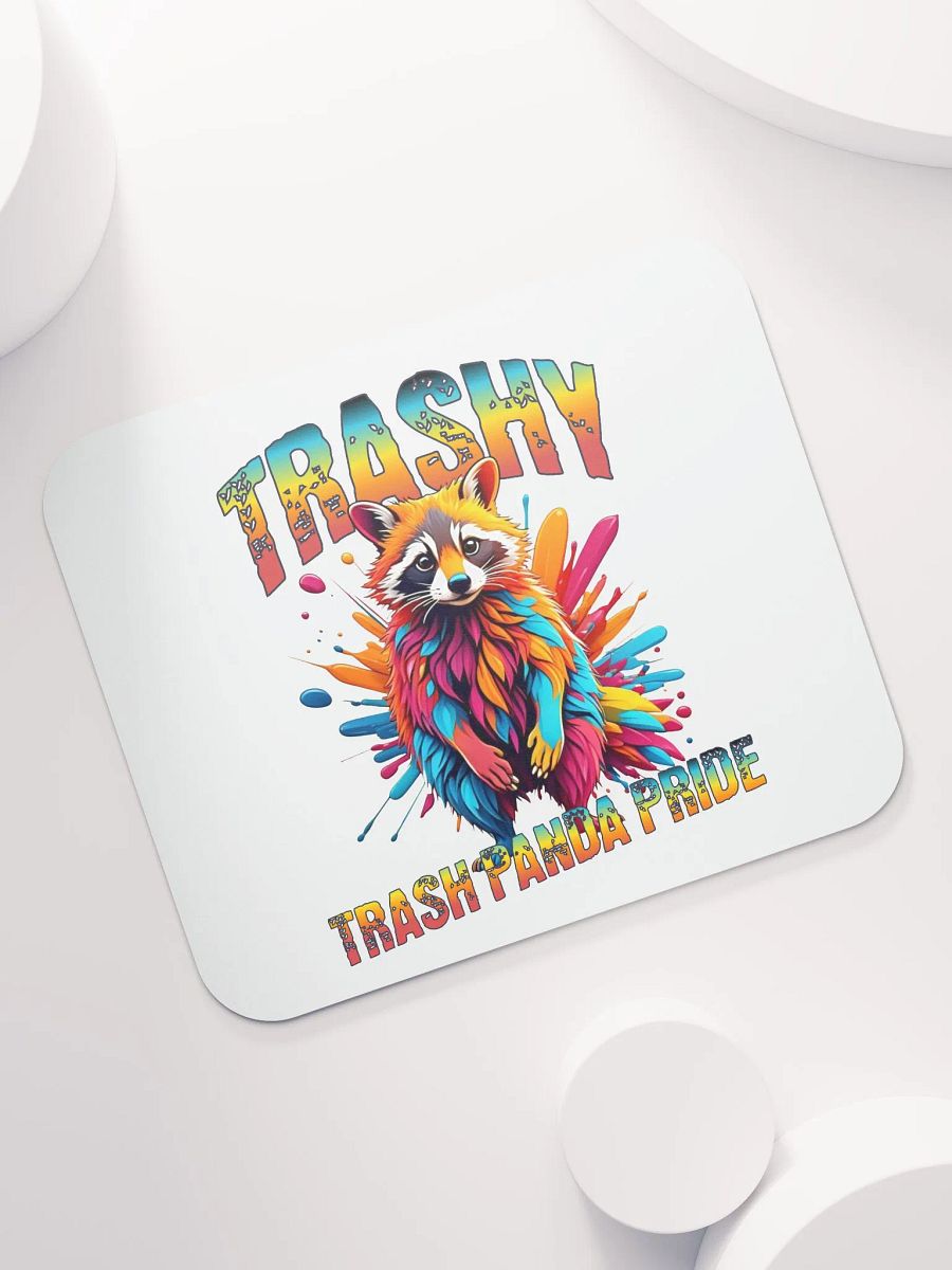 Trashy Trash Panda Pride Raccoon Mouse Pad product image (5)