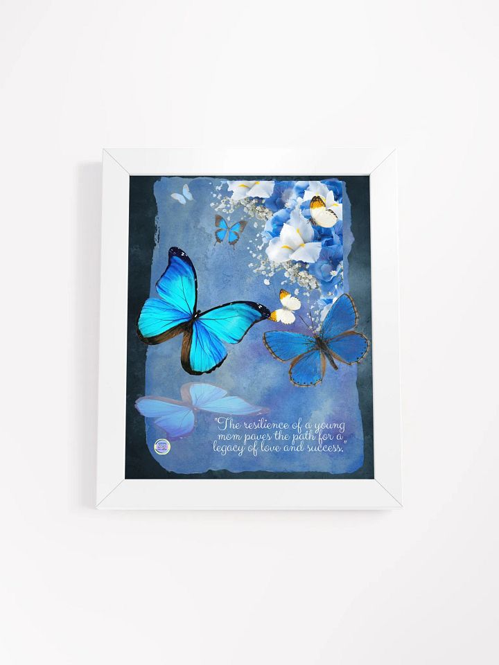 Mystic Blue Butterfly Black Ayous Wood Art product image (5)