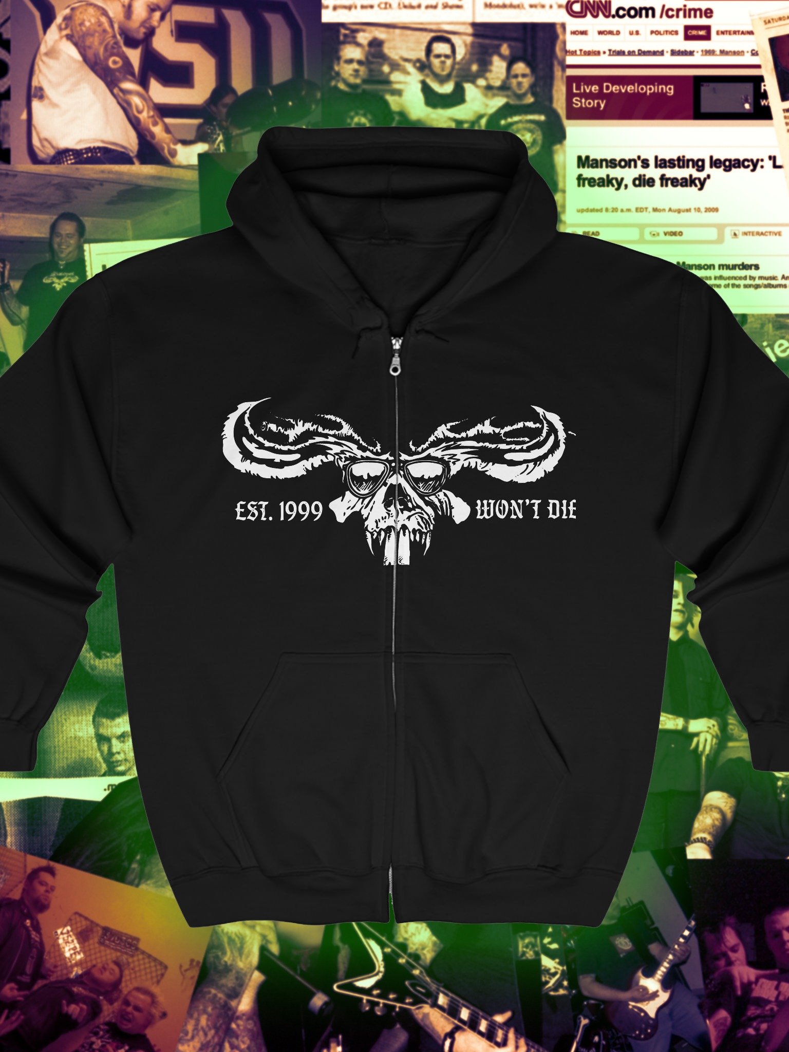THE JACKALOPES LEGACY FULL ZIP HOODIE product image (1)