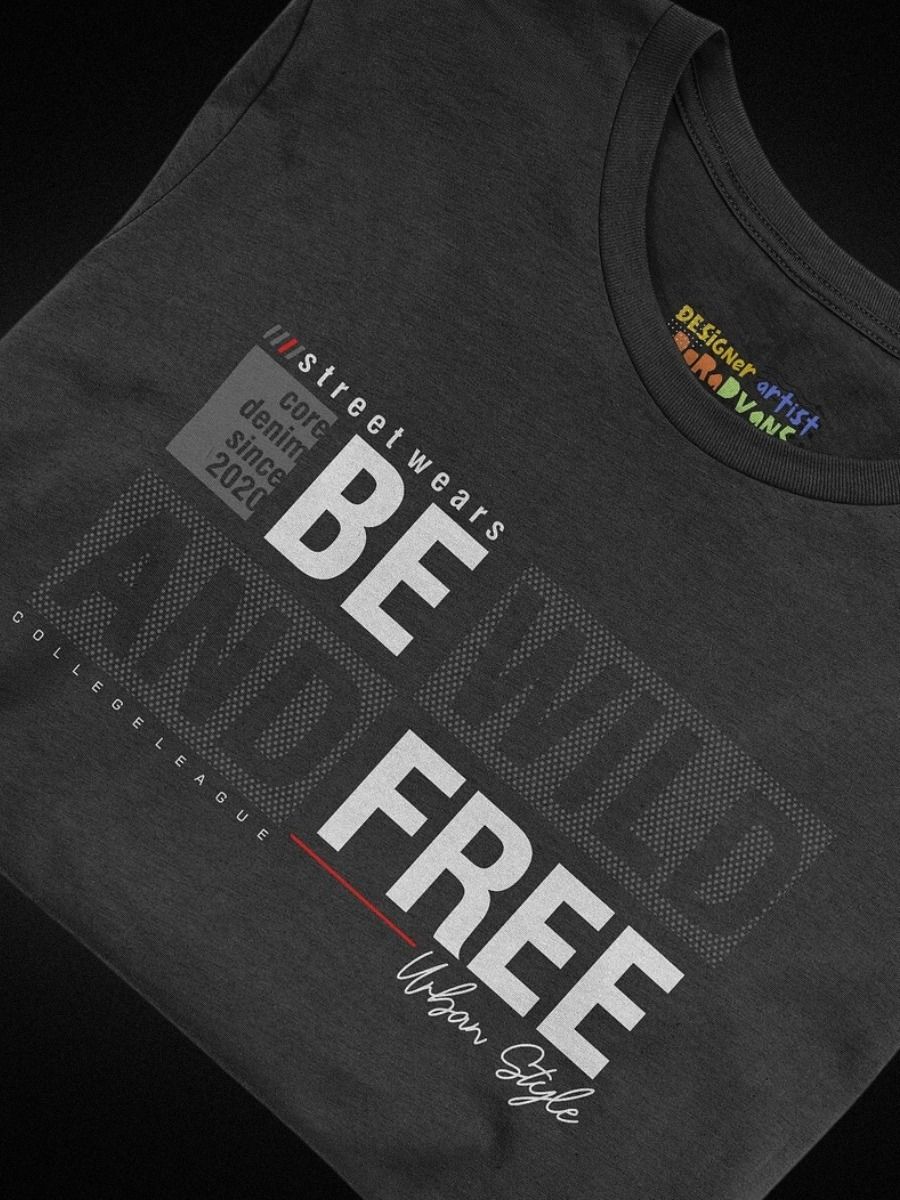 Classic Fit T-Shirt - 'Be Wild and Free' Design product image (2)