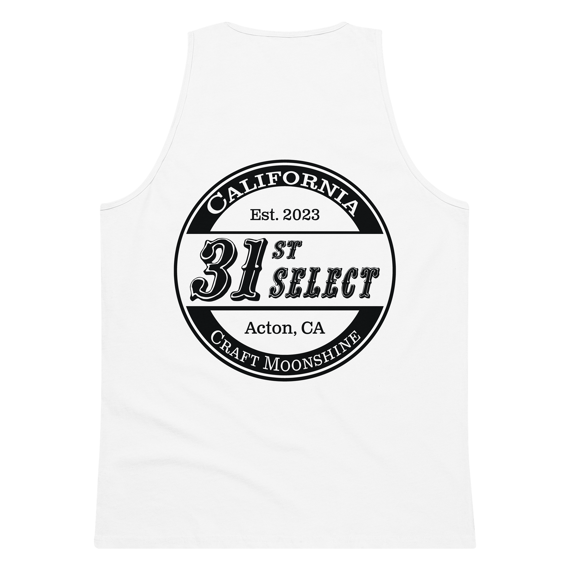 "Button" White Tank product image (7)