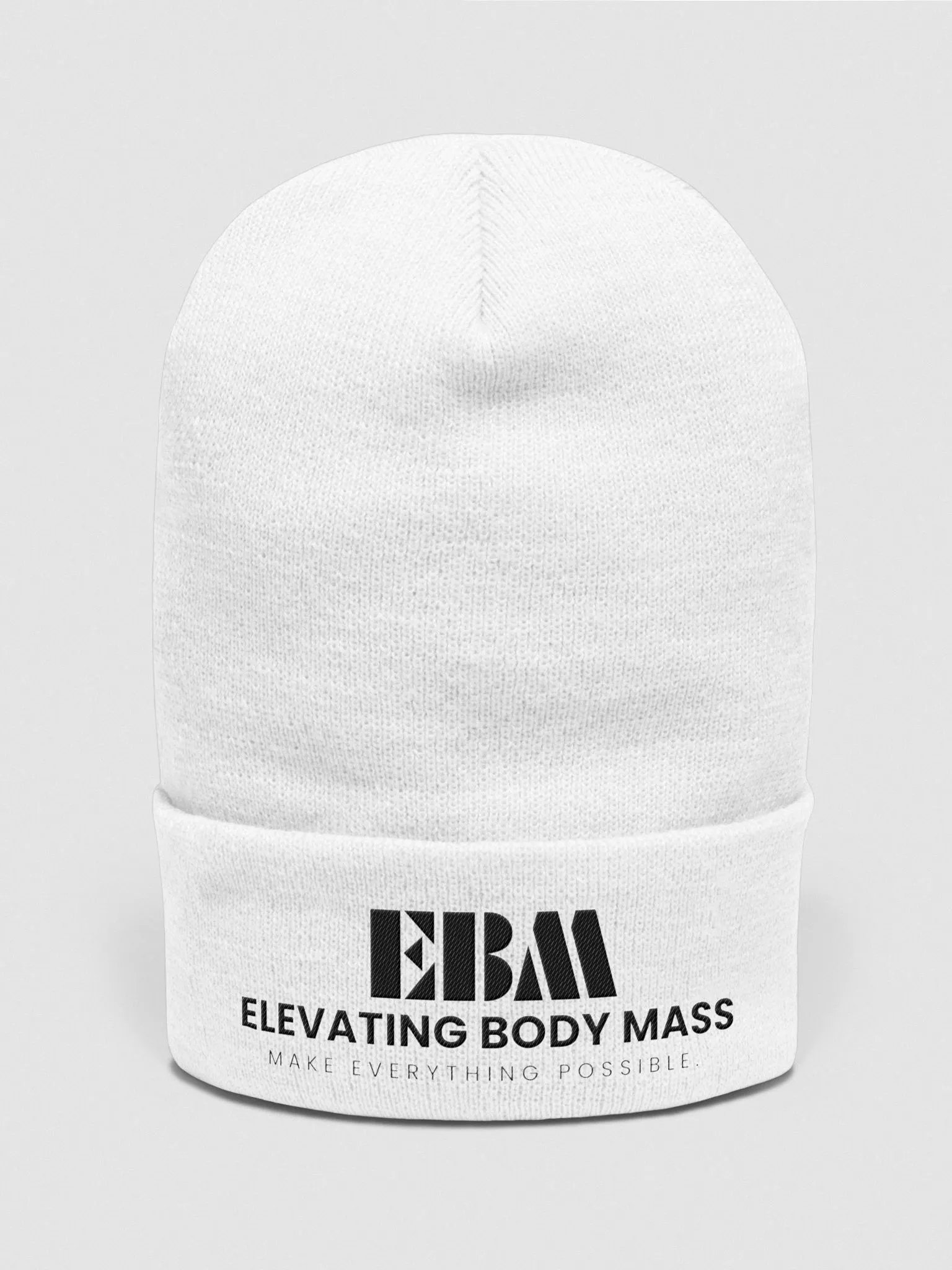 EBM Beanie (Black Logo) product image (1)