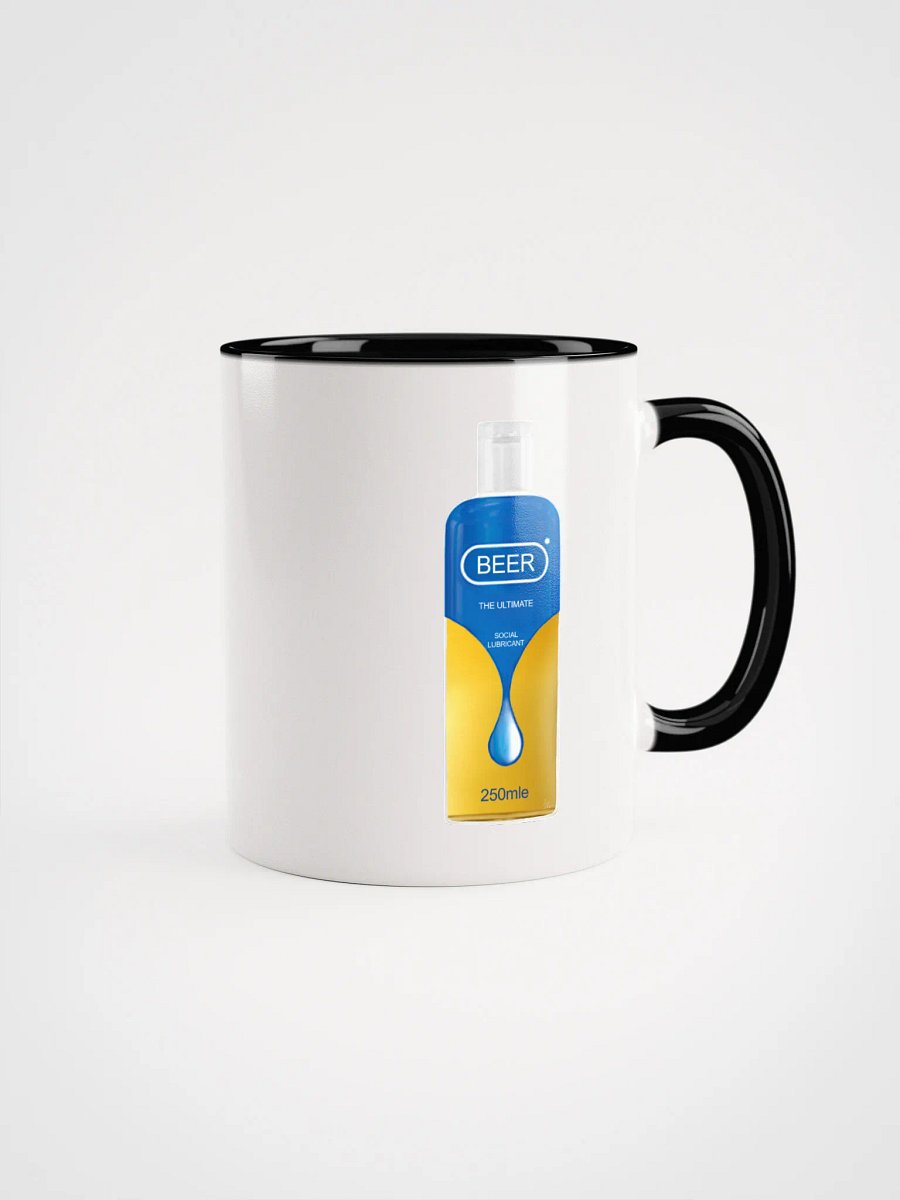 Beer: The Ultimate Social Lubricant! COLORED MUG product image (1)