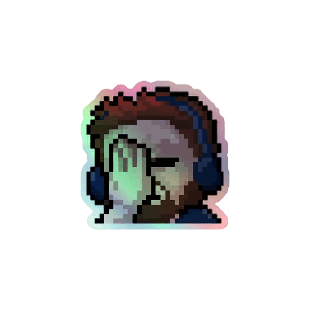 DuncFacePalm Holo Sticker product image (1)