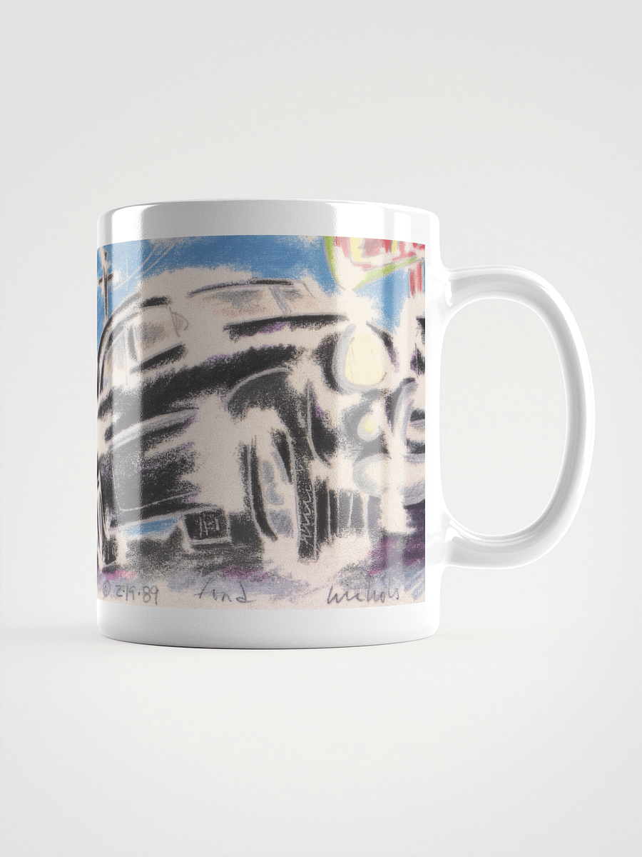 Car 1989 White Glossy Mug product image (1)