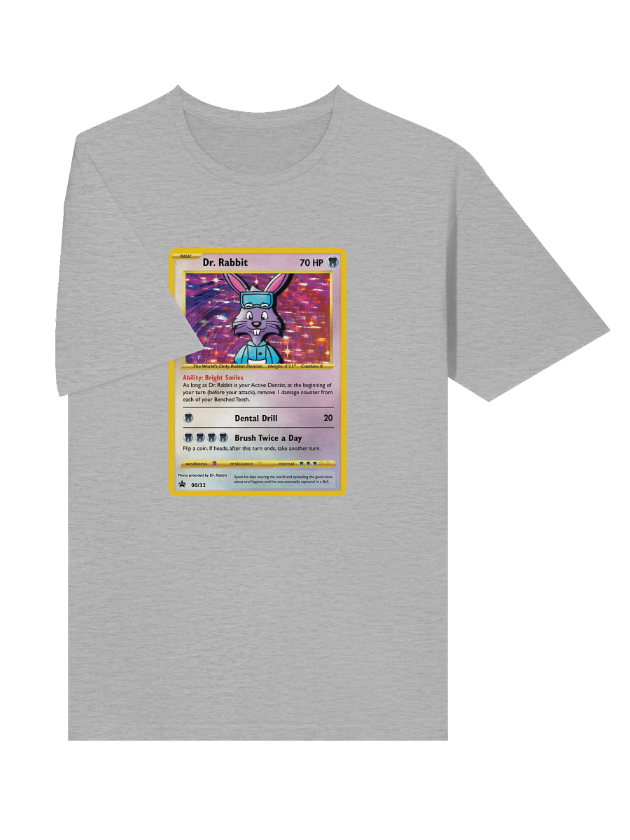 "Rabbit Dentist Trading Card" Shirt product image (33)