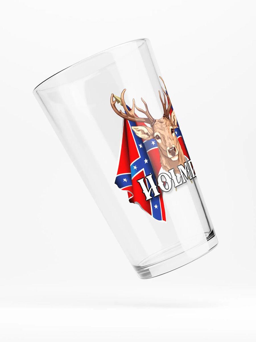 "Holmes" Last Name Rebel Redneck Deer - Shaker Pint Glass product image (4)
