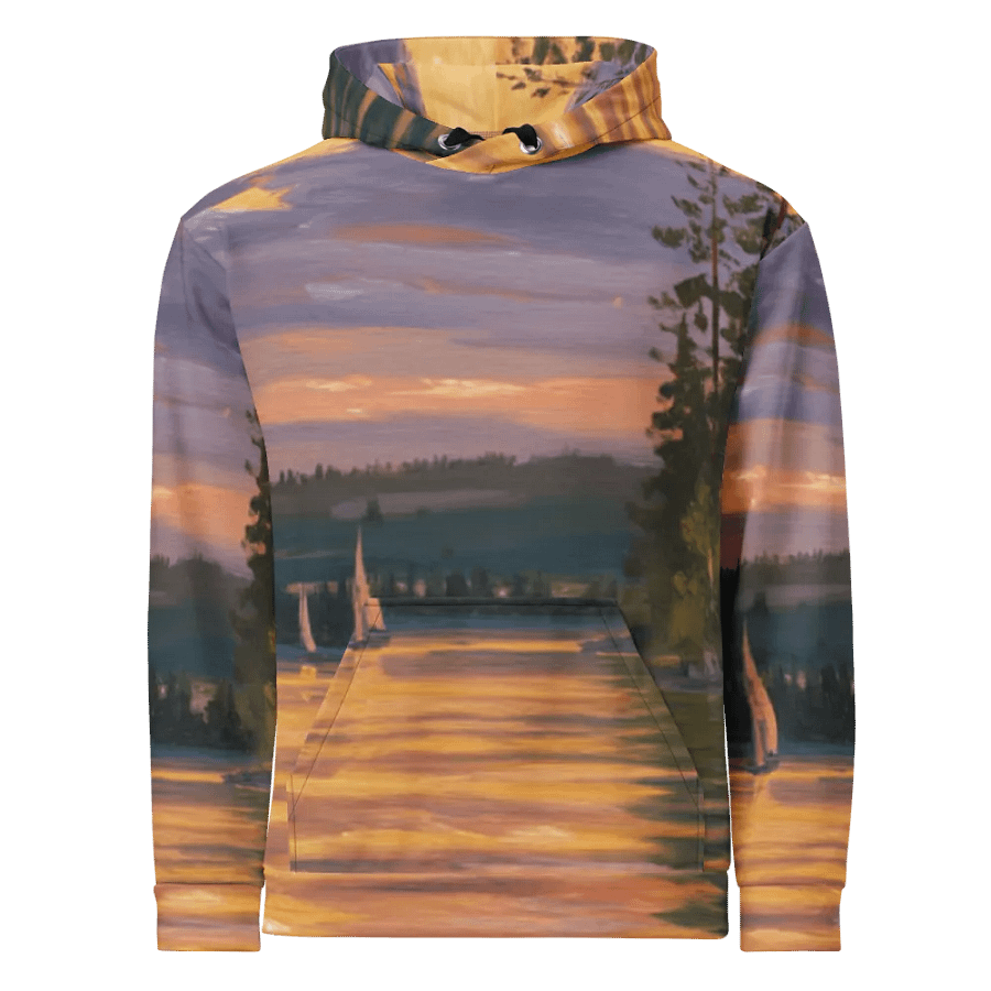 Sunset Lake Sailing, Unisex Hoodie product image (3)