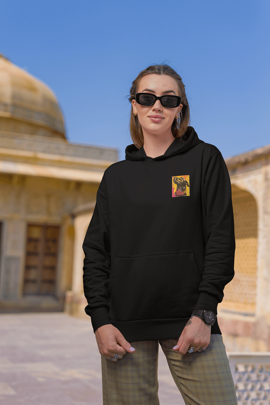 Retro Black Labrador Hoodie product image (3)