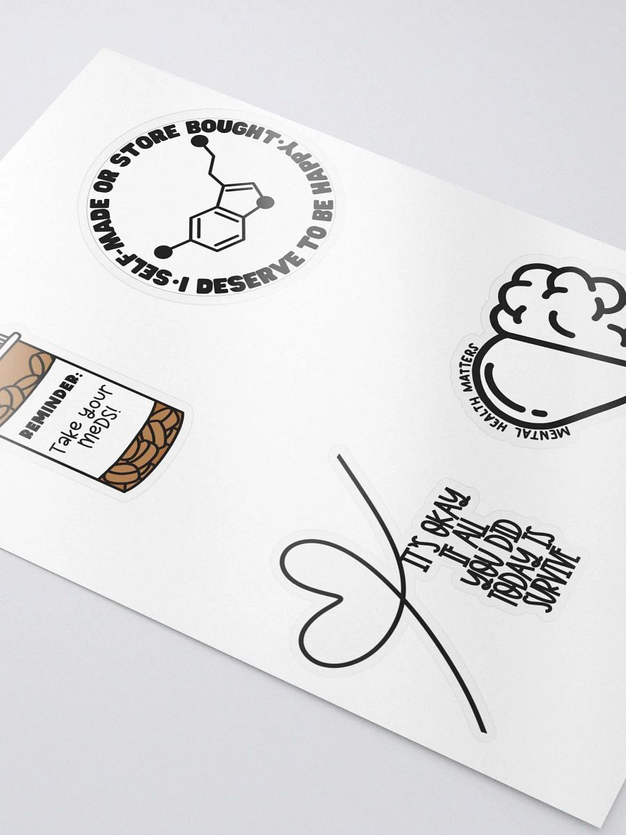 Mental Health Kiss Cut Sticker Sheet Pack product image (3)
