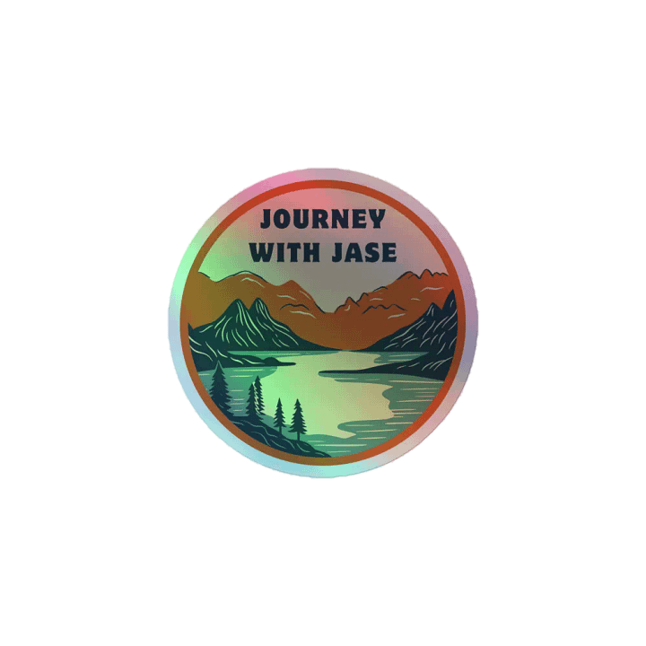 Journey With Jase Logo Holographic Sticker product image (1)