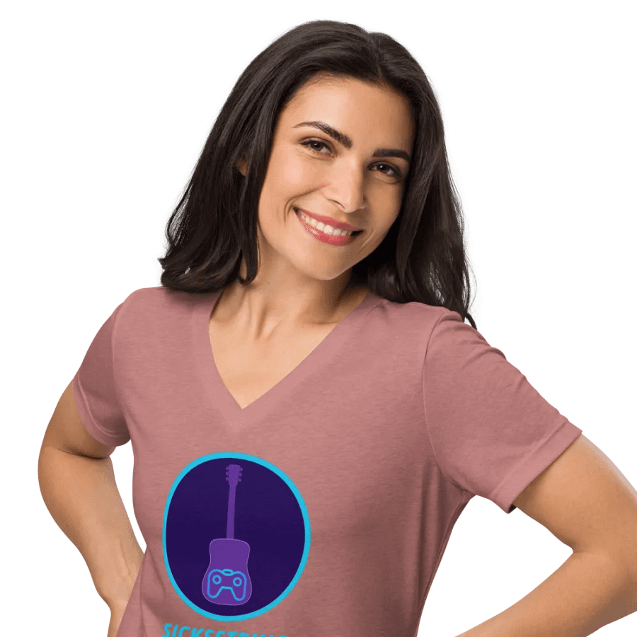 Pink V neck product image (10)