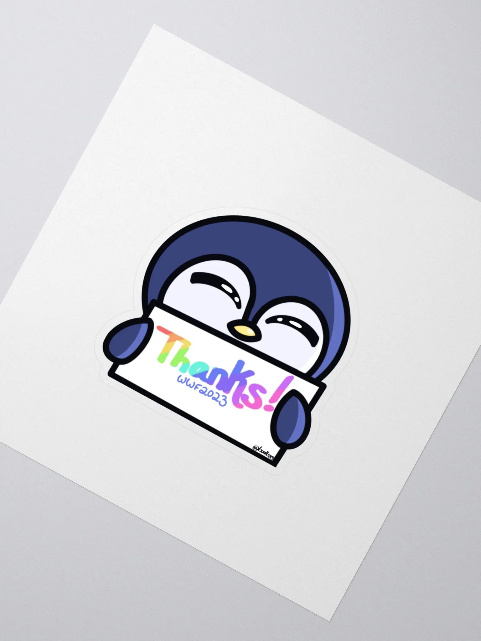 Thank you Sticker (WWF2023) product image (2)
