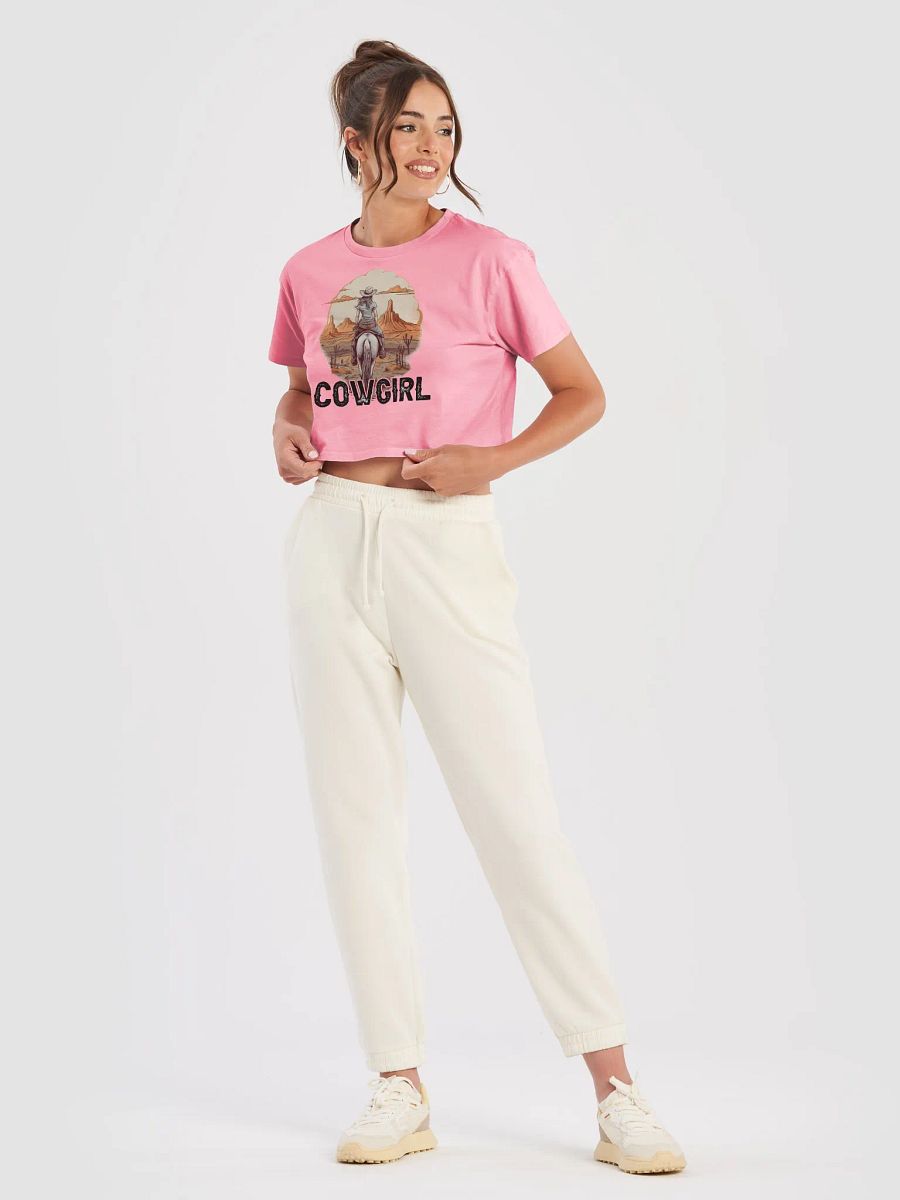 Desert Cowgirl Bubblegum Pink Crop Top product image (5)