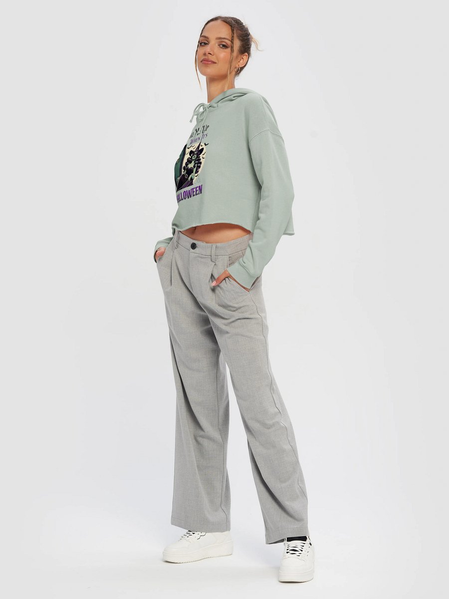 Witchy Halloween Vibes Cropped Hoodie product image (24)