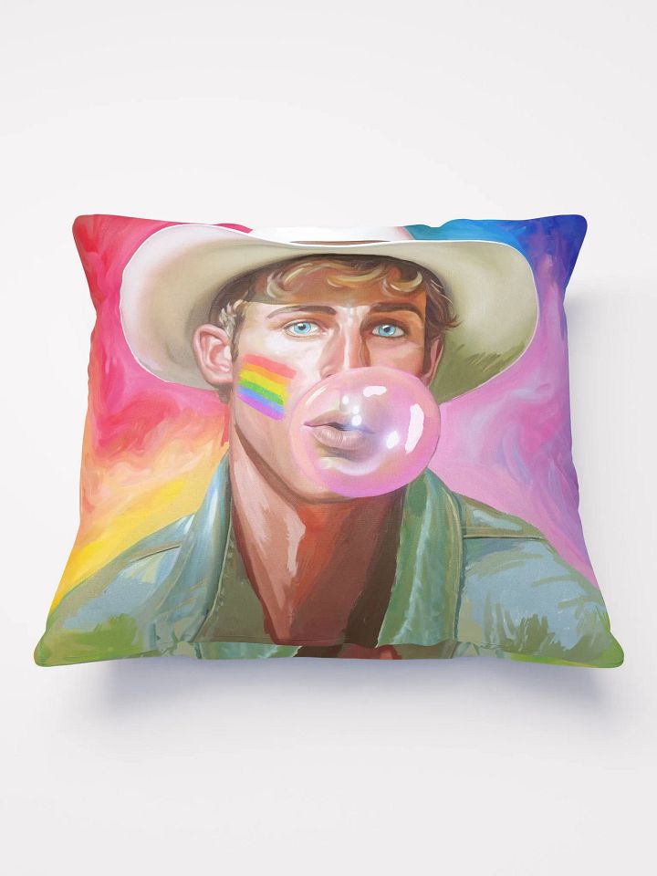 Blond Cowboy – Fun Gay Throw Pillow product image (2)