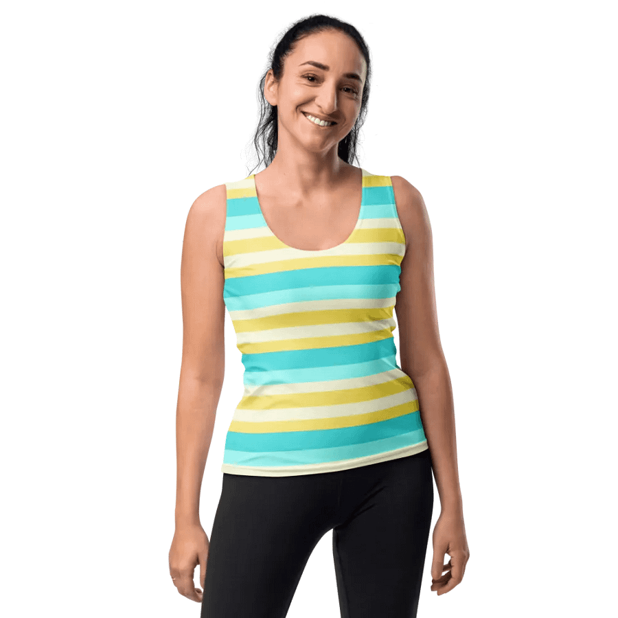Bright Breeze Striped Women's Tank Top product image (10)