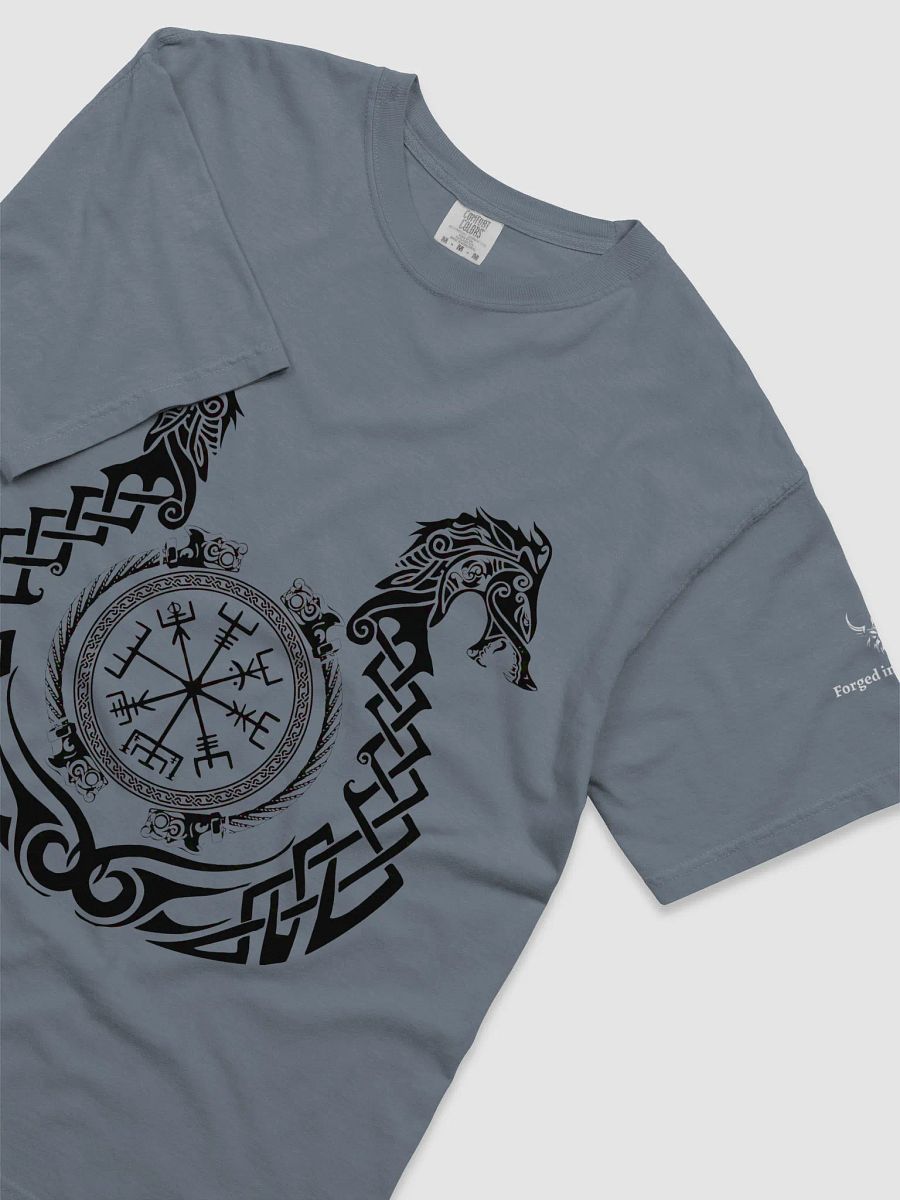Forge Your Path – Forged In Valhalla Vegvísir Dragon T-Shirt product image (4)