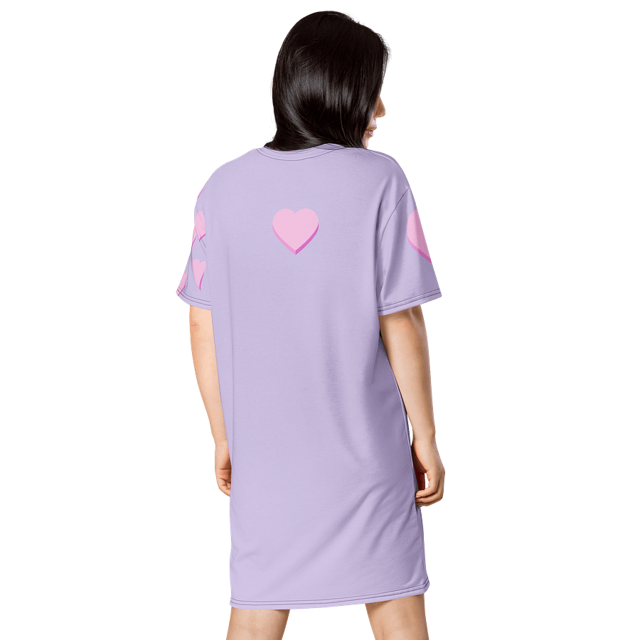 Girl with the colorful hair (art by Dina R.) acrylic painting picture - T-Shirt Dress product image (2)
