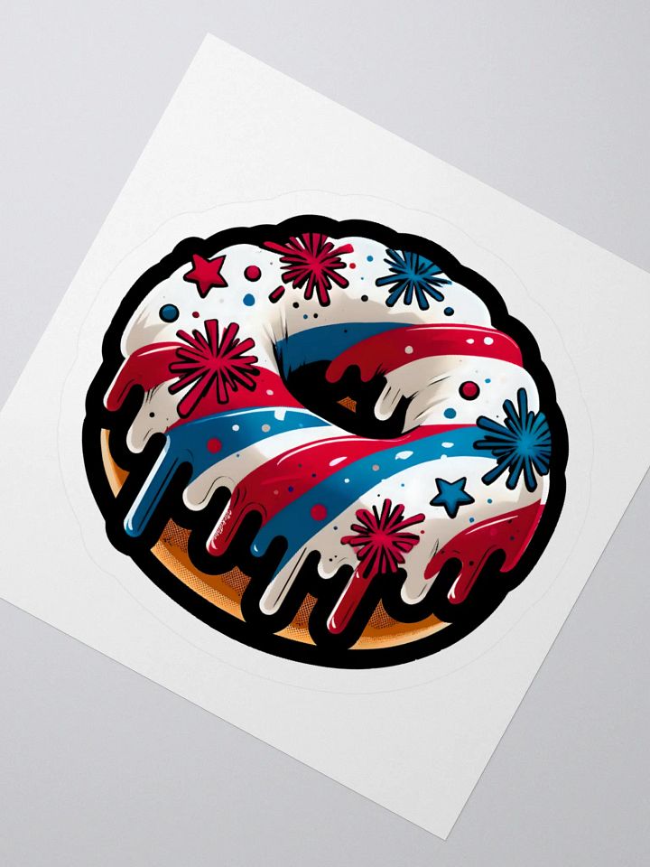 4th of July Doughnut Summer Sticker product image (2)
