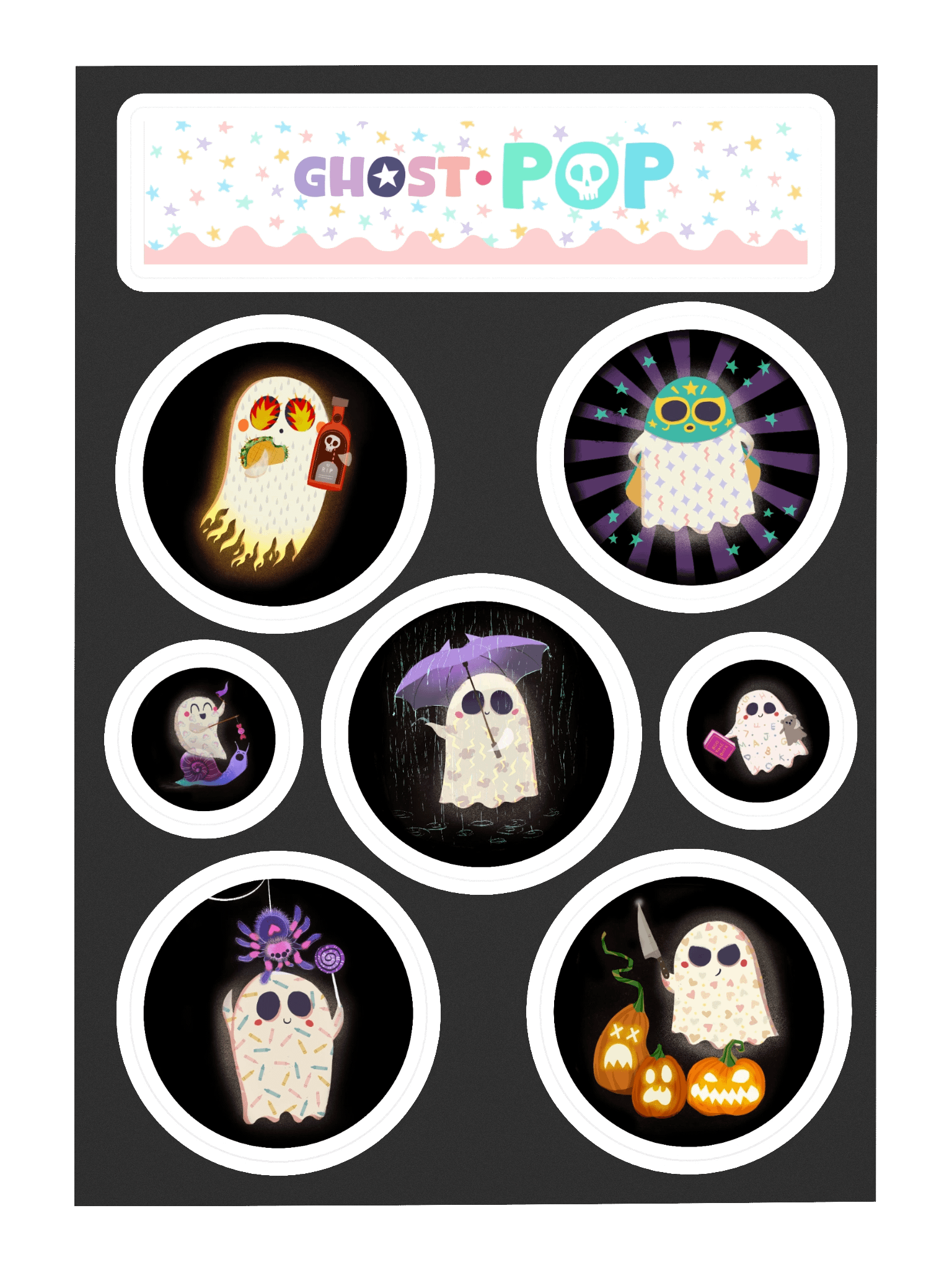 Ghost Pop Sticker Sheet #2 product image (3)