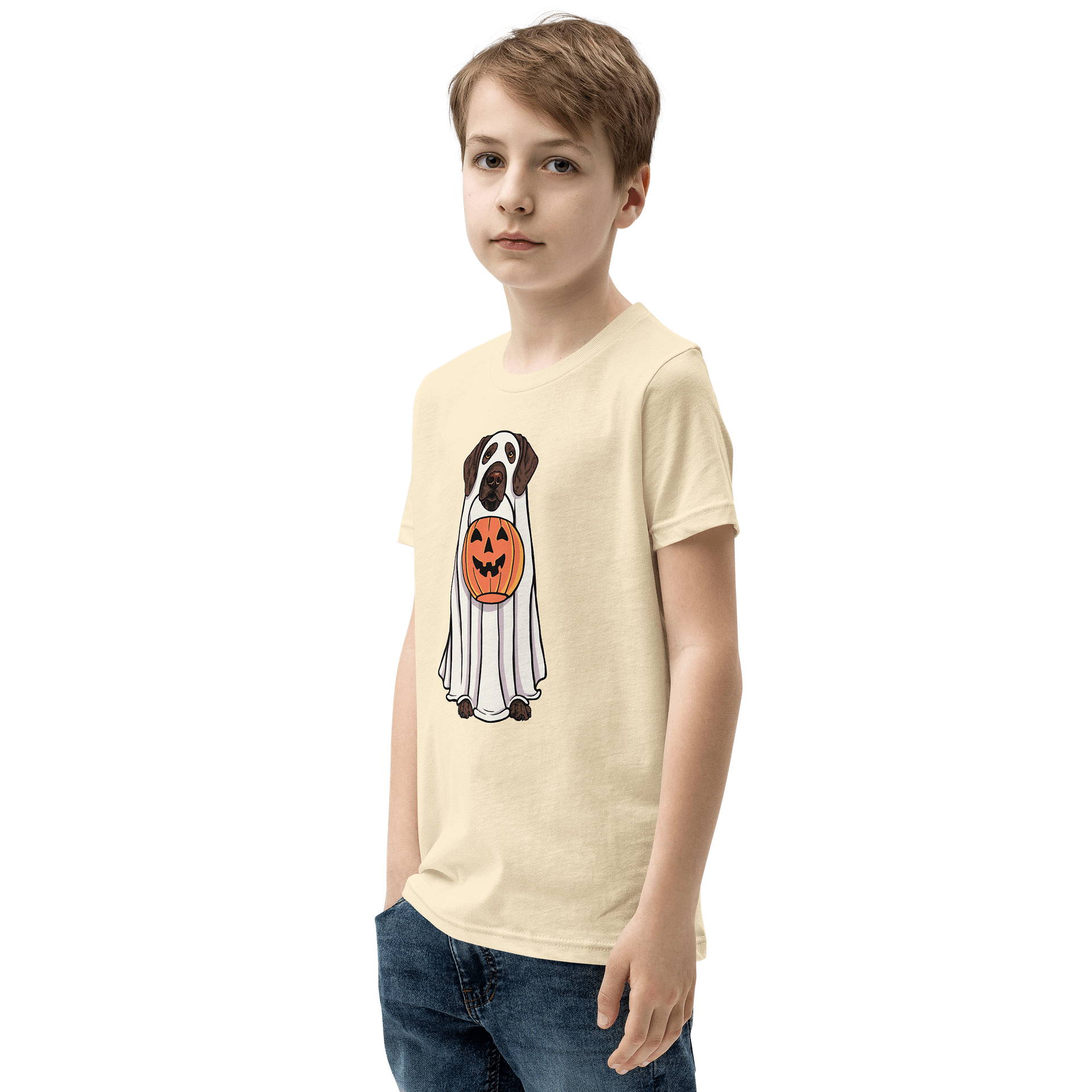 Halloween German Shorthaired Pointer(Liver) Youth T-Shirt product image (4)