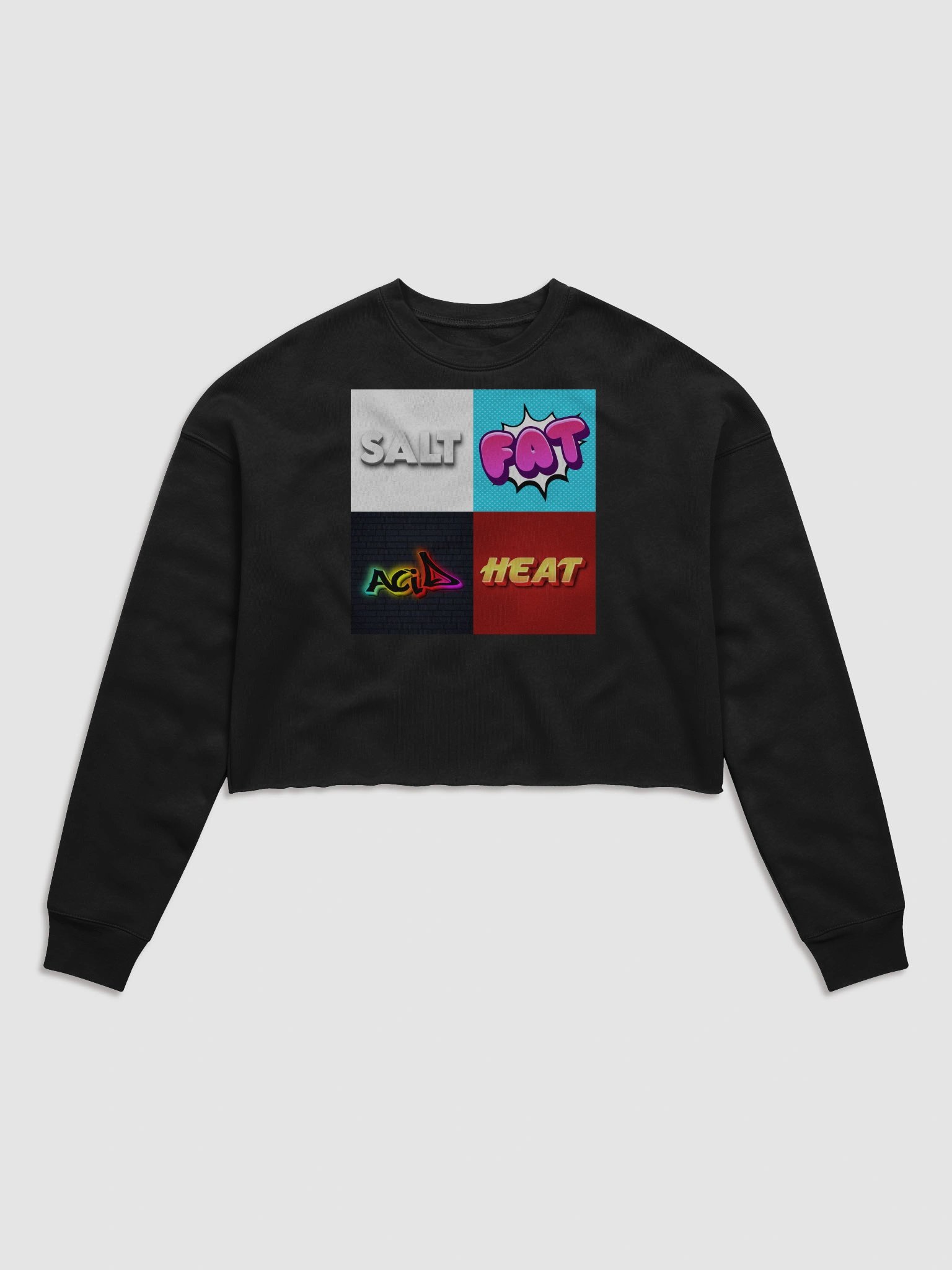 Salt Fat Acid Heat - Bella+Canvas Women's Fleece Crop Sweatshirt product image (2)