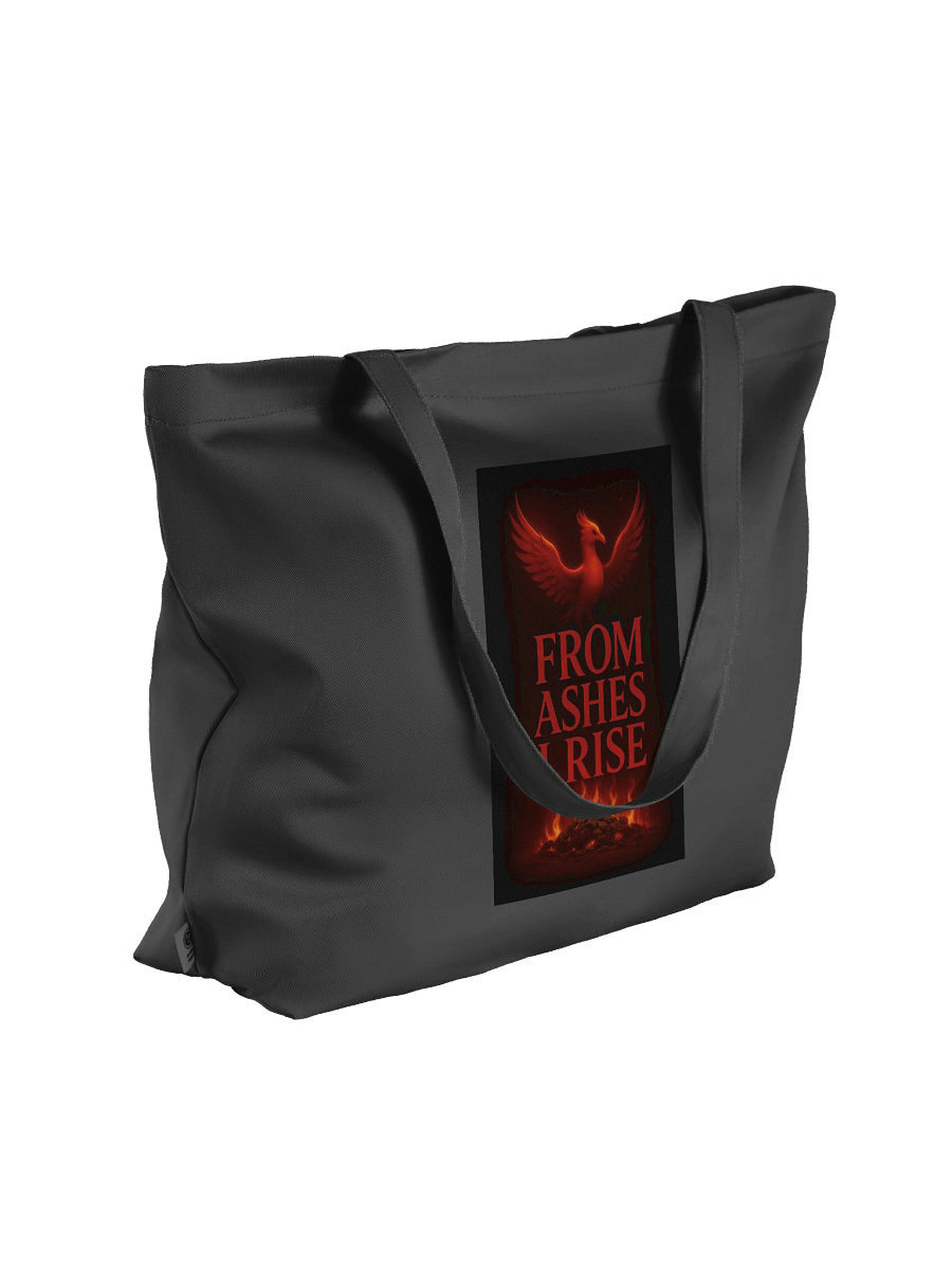 From Ashes I Rise – Resilience - Organic Cotton Tote Bag (Wide) product image (4)