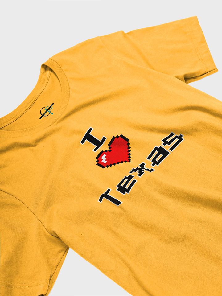 Pixelated "I ❤️ Texas" Bella+Canvas Unisex Tee product image (2)