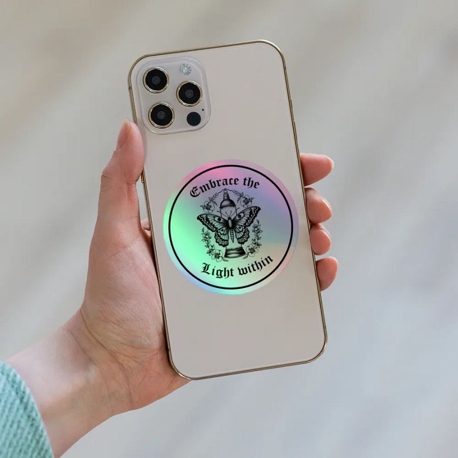 Embrace The Light Within Holographic Sticker product image (4)
