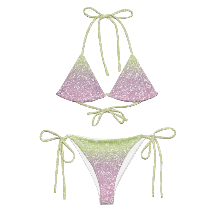 Glitter Unicorn Texture Design String Bikini (12) product image (1)
