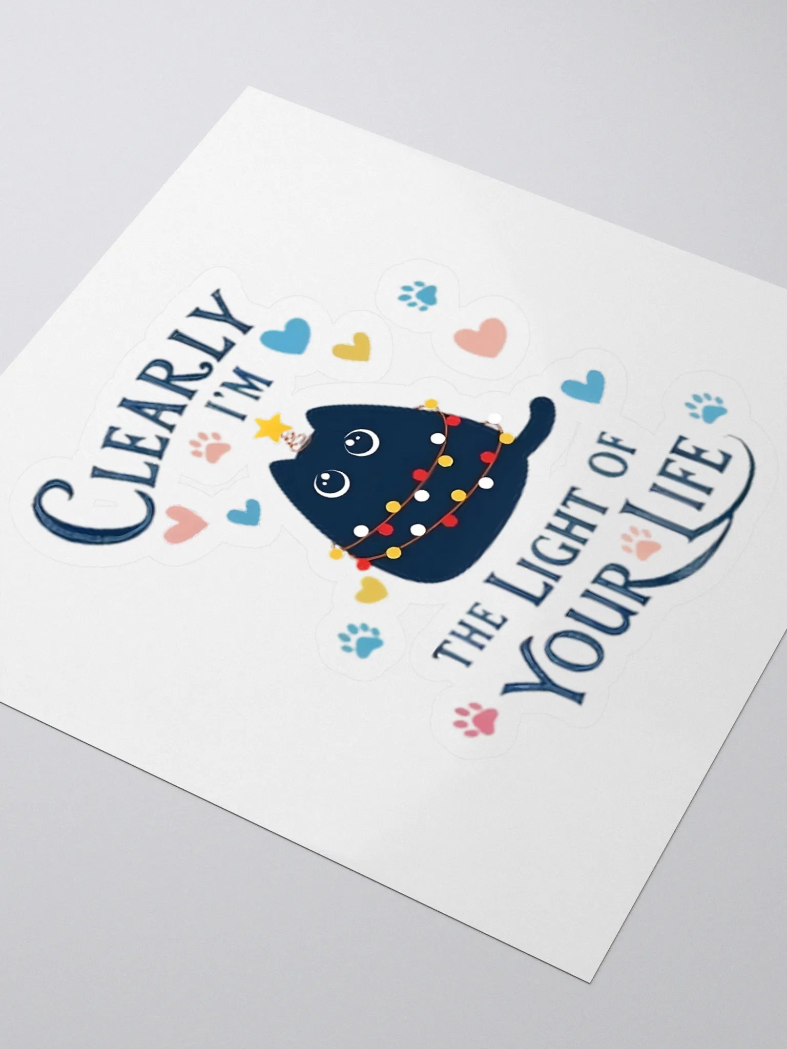 Light of Your Life Cat Sticker product image (3)