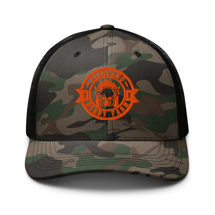Highland Hobby Farm Bull Head Camo Trucker Hat product image (1)
