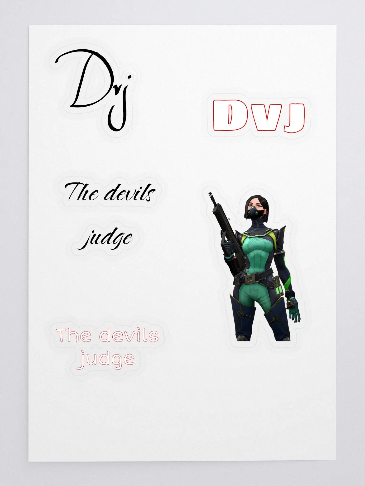 dvj, the devils judge and viper stickers product image (3)