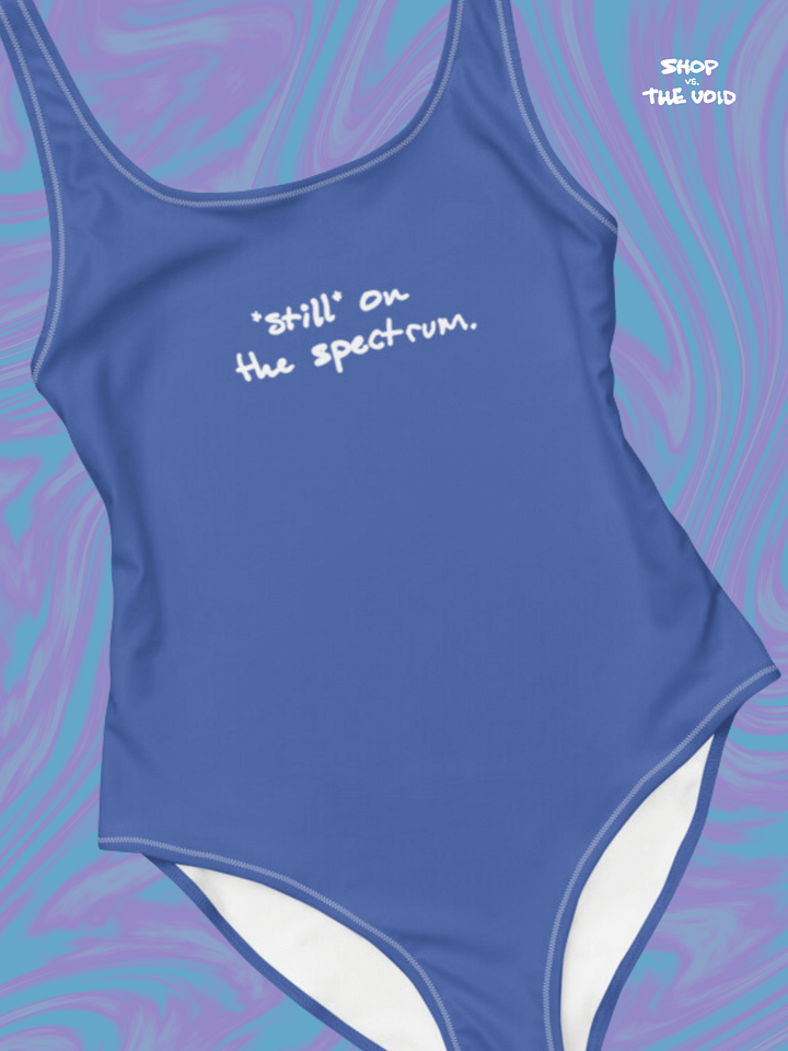 *still* on the specturm (blue and white) one piece swimsuit product image (1)