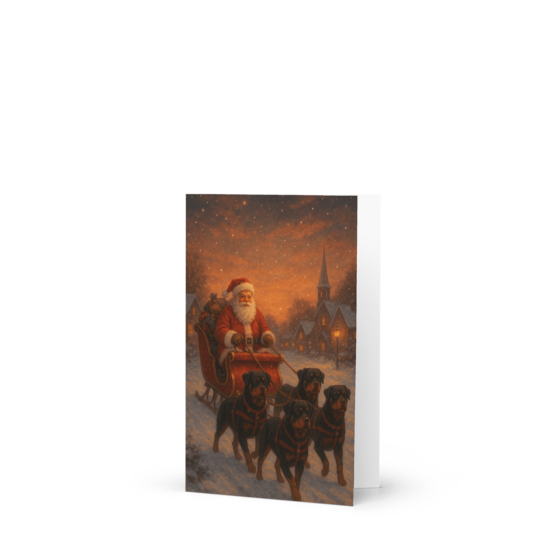 Rottweiler's Christmas Eve Greeting Card product image (1)