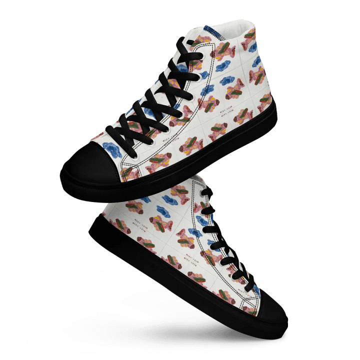 Kid Airplane (Men's High Top Canvas Shoes) product image (2)