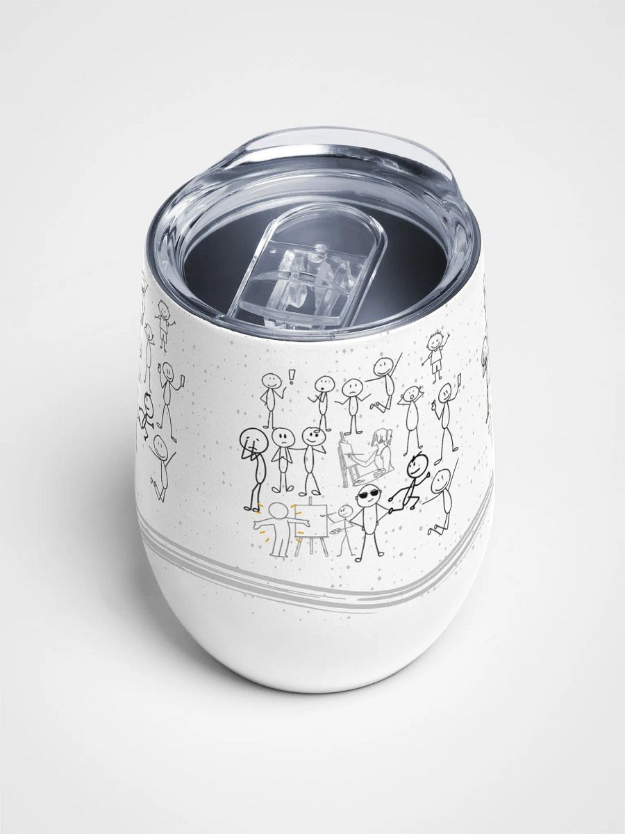 Fun paint and Sip Wine Tumbler for Arty moms dads friends product image (4)