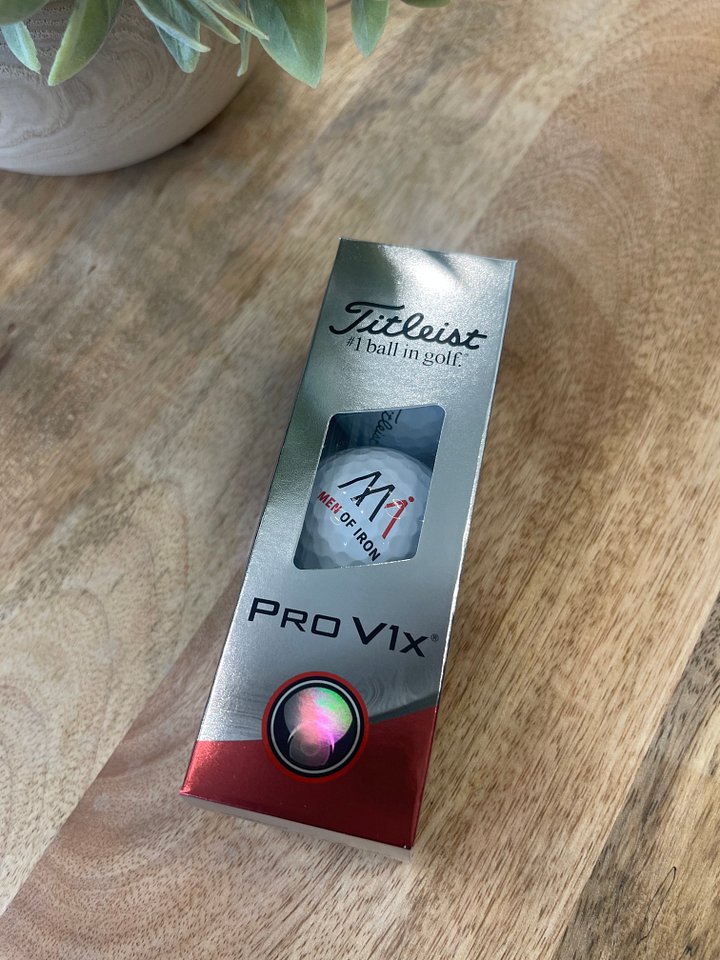 Men of Iron Branded Titleist Pro V1x Golf Balls – Sleeve of 3 product image (1)