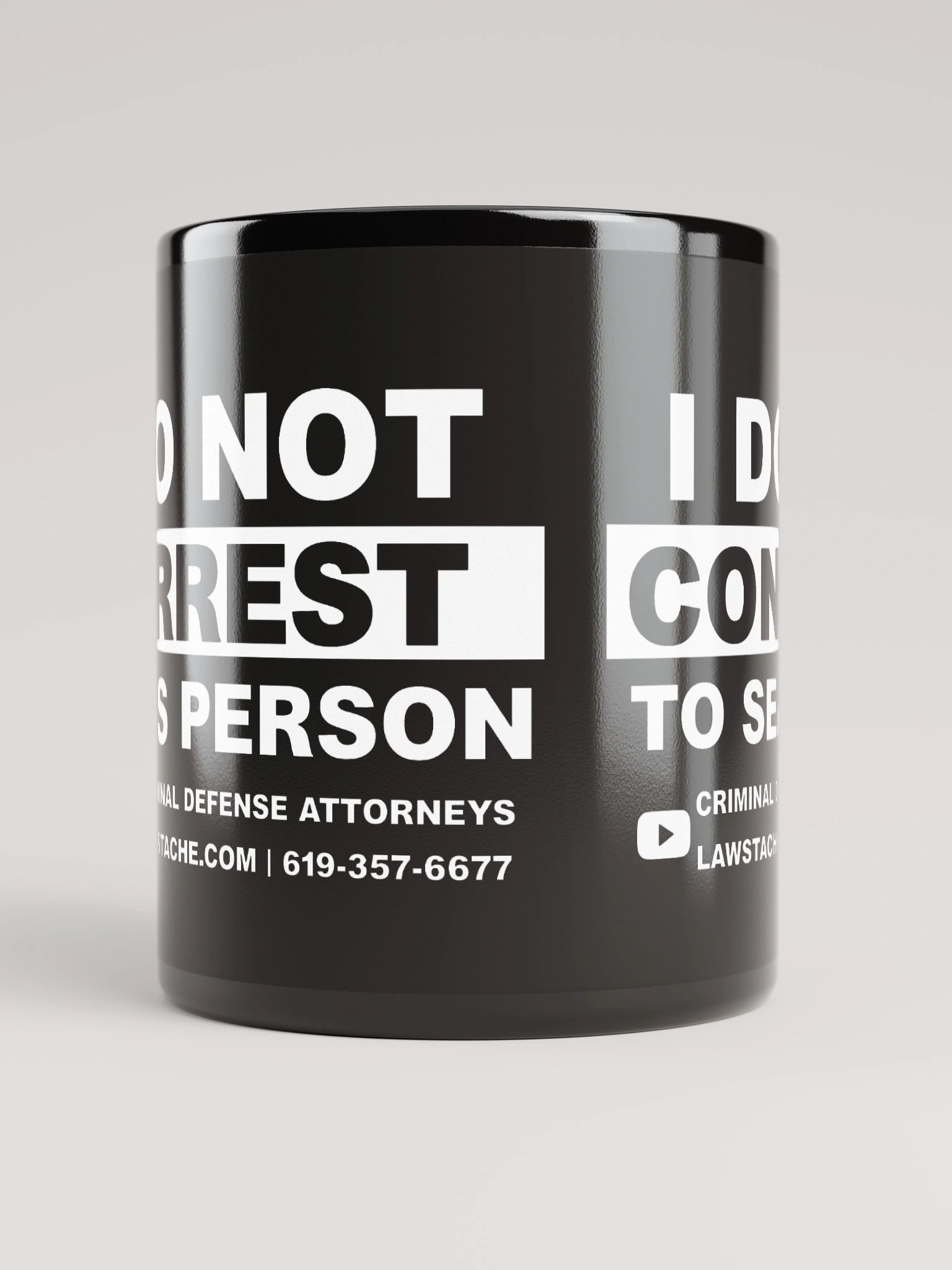 BLK MUG - Do Not Arrest This Person - Don't Consent to Search product image (10)