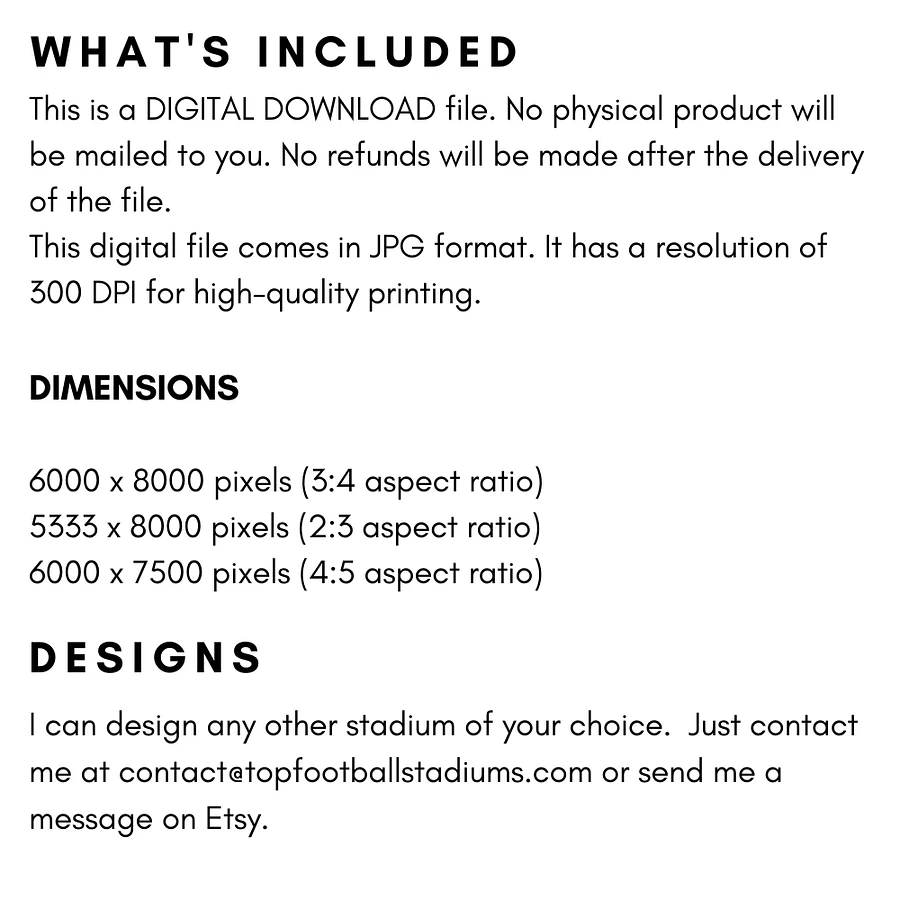 Luton Town FC Stadium Design Digital Download product image (4)